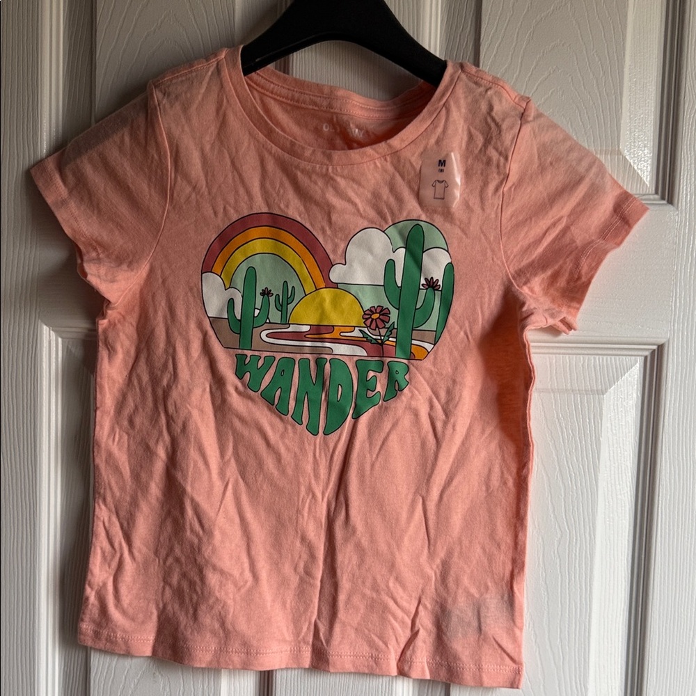 Kids' Peach Graphic 'Wander' Tee